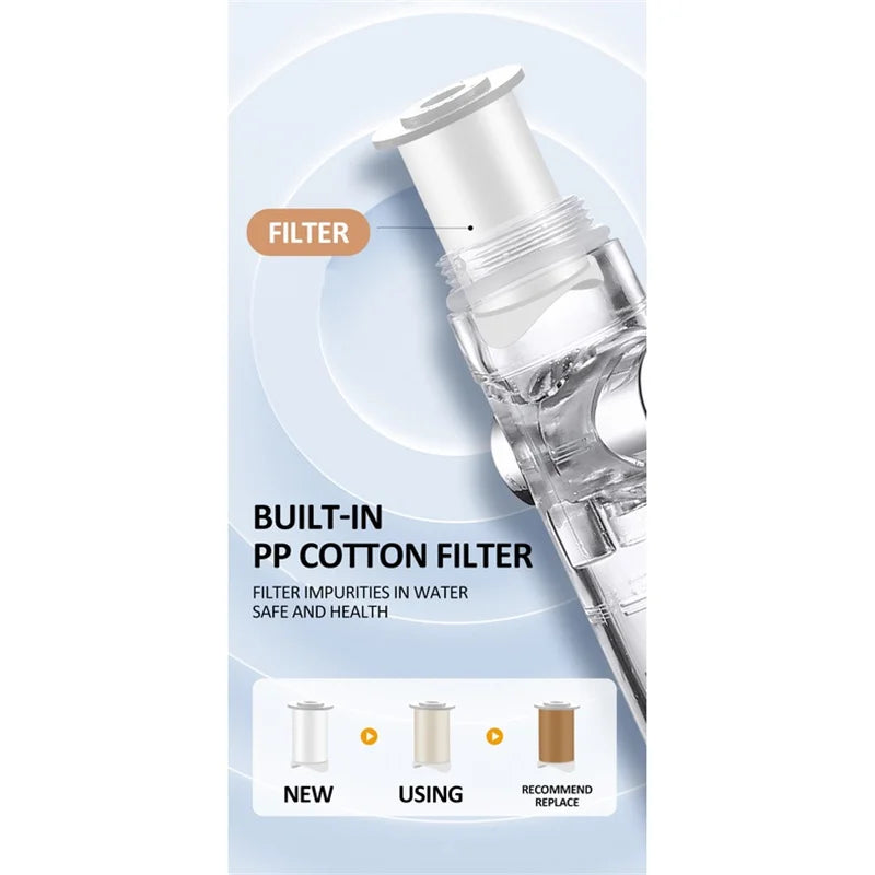 New 3 Mode High Pressure Adjustable Filter Rain Turbine Shower Head One Button Stop Water Saving Nozzle Bathroom Accessories